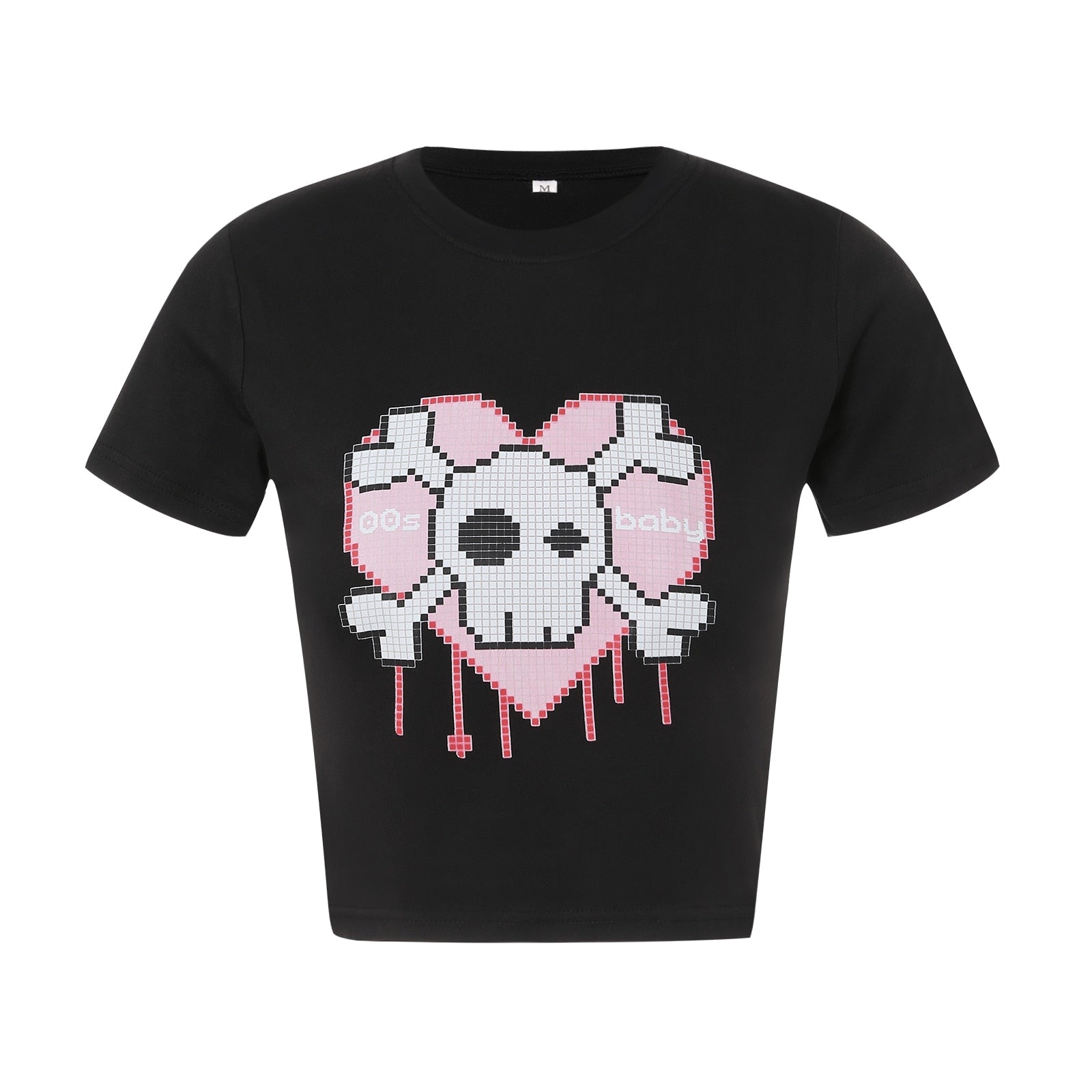 Harajuku Short Sleeve T-Shirt with Chains