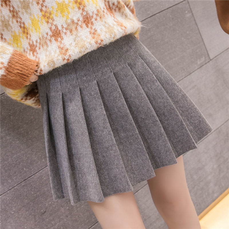 Sweet Korean Style Plaid Skirt