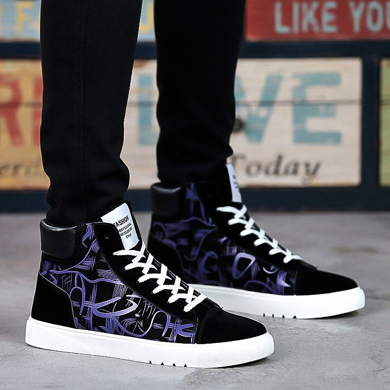 Casual Print Canvas Sneakers