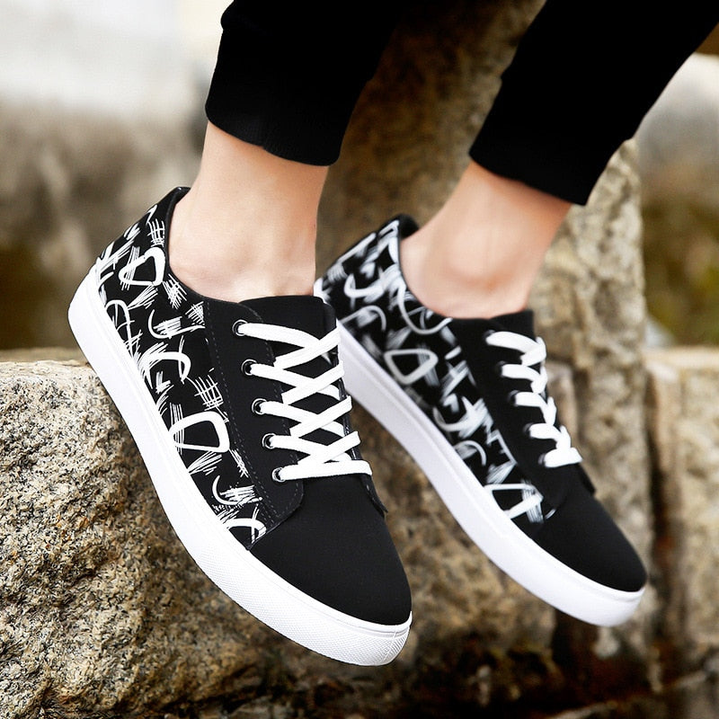 Casual Print Canvas Sneakers