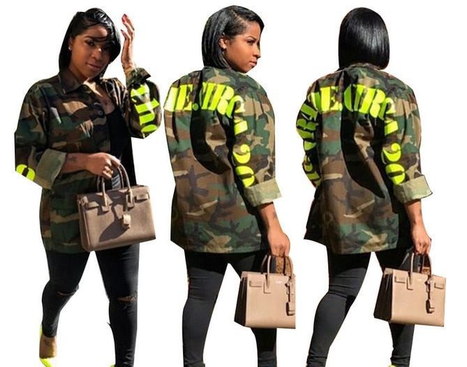 Camouflage Long Jacket
