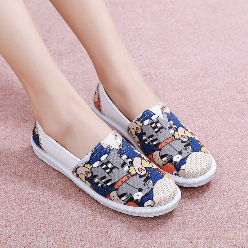 Breathable Soft Slip on Flats Shoes