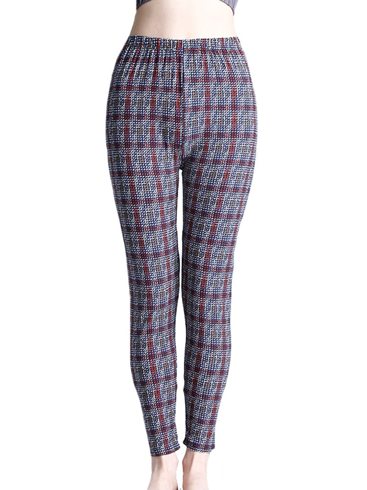 Casual Plaid Leggings