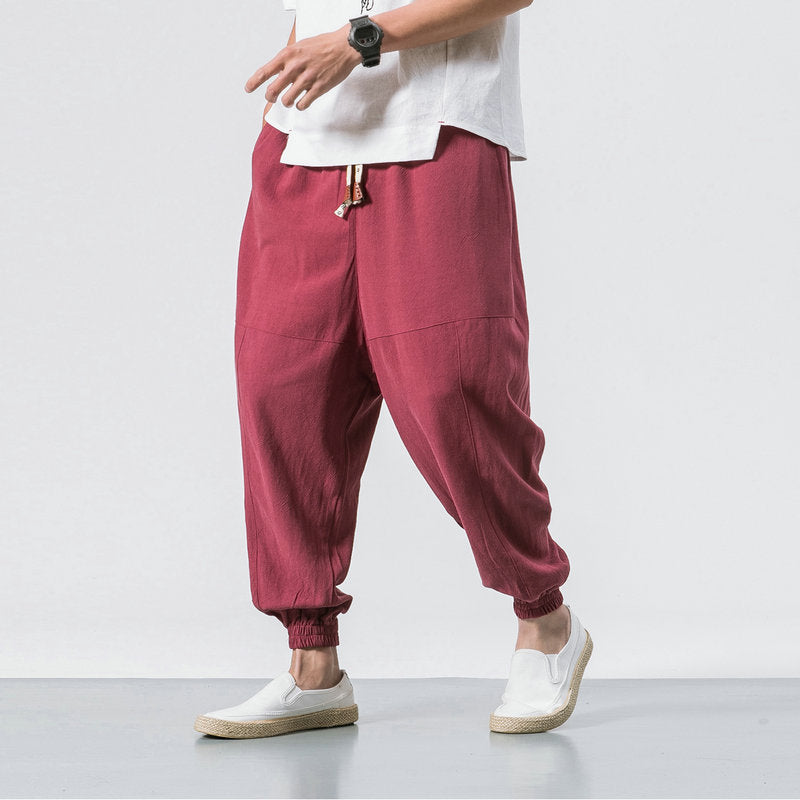 Cargo Harem Pants with Side Pockets
