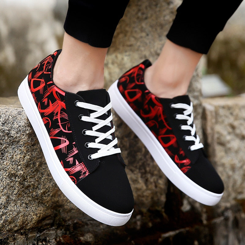 Casual Print Canvas Sneakers