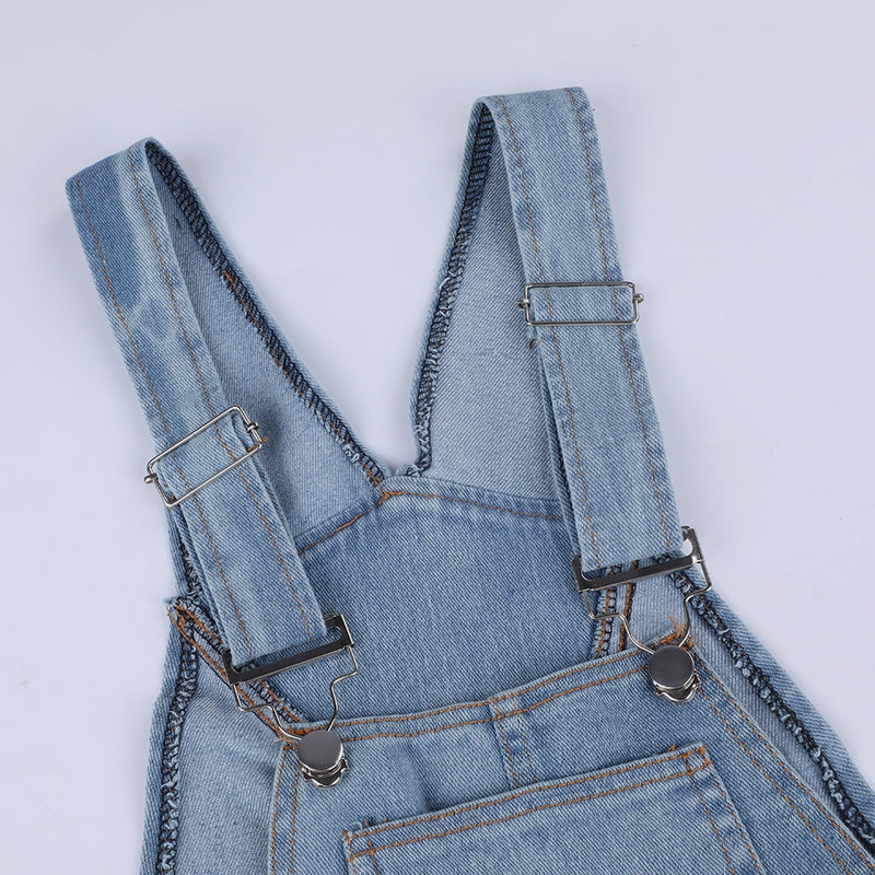 Full Length Denim Overalls