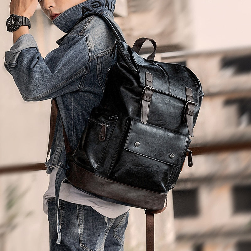 PU Leather Backpack