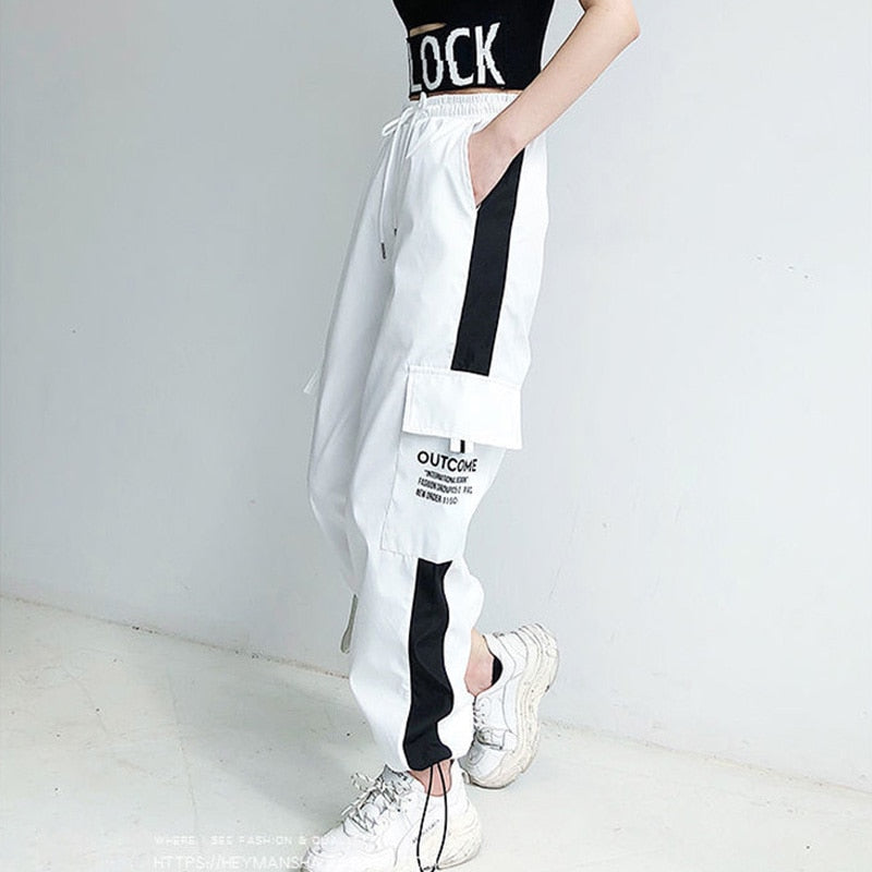 Hip Hop Style Printed Letters Pants