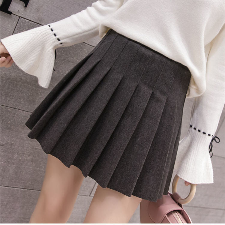 Sweet Korean Style Plaid Skirt