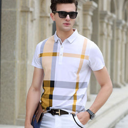 Stylish Plaid Polo