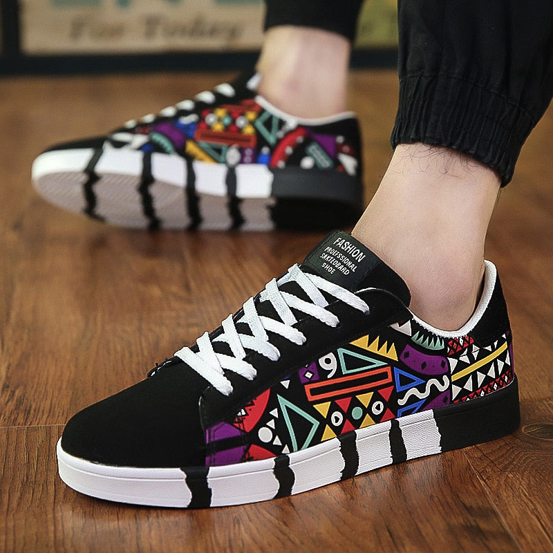 Casual Print Canvas Sneakers