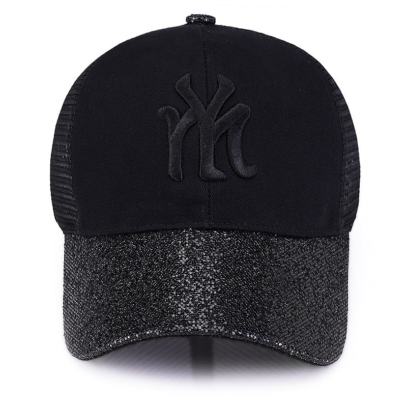 Glam NY Baseball Cap With Mesh