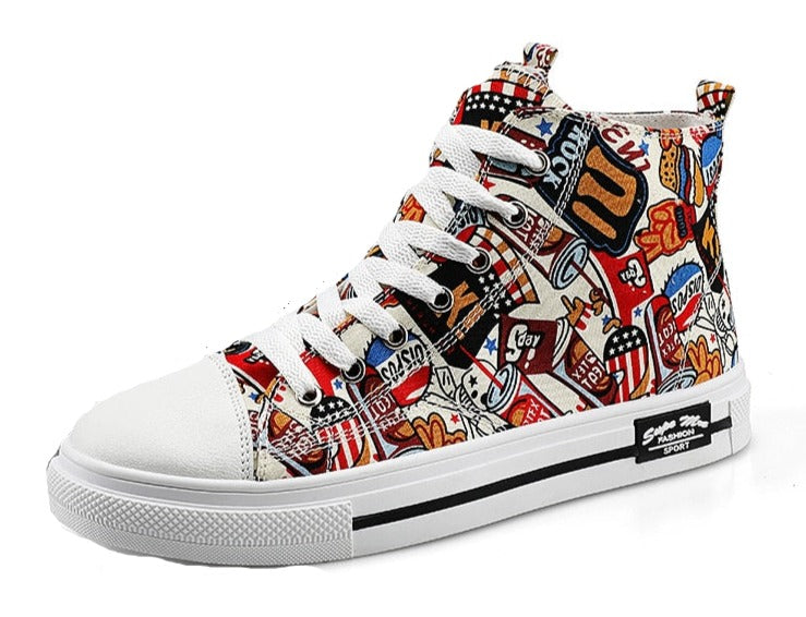 Super Cool Printed High Top Shoes